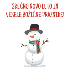 Papirnata darilna vrečka SREČNE PRAZNIKE