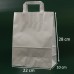 Papirnata nosilna vrečka z RAVNIM ROČAJEM 22x10x28 BELA