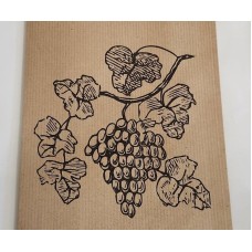 Papirnata vrečka za steklenico motiv GROZDJE Papirnata vrečka za steklenico motiv GROZDJE