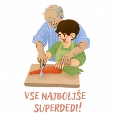Papirnata darilna vrečka SUPERDEDI